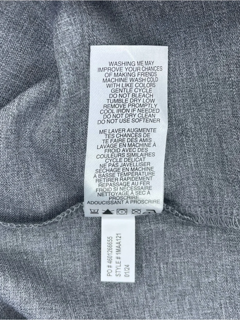 Travis Mathew Move Mountains Quarter Zip Mens L Gray Golf Pullover Floral NWT - Picture 8 of 10